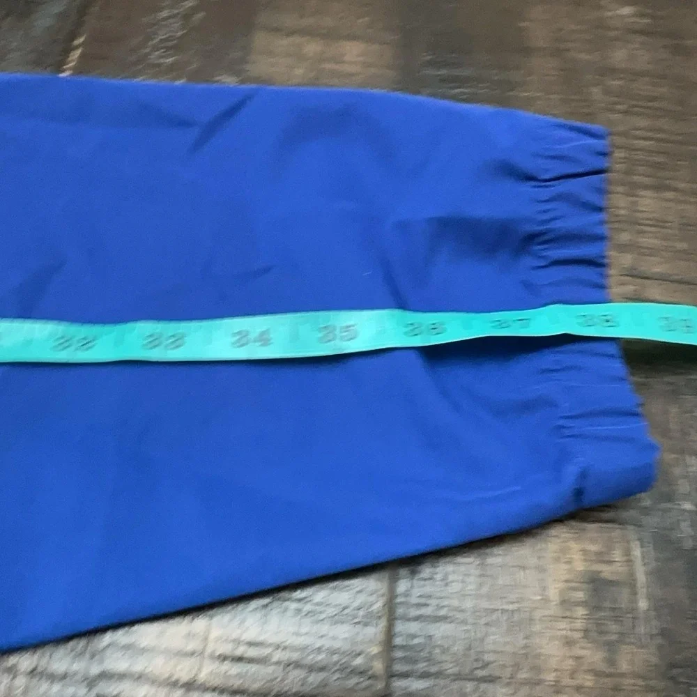 Cutter & Buck Jacket Mens 2XL Blue White Hooded 1/4 Zip Packable Windbreaker